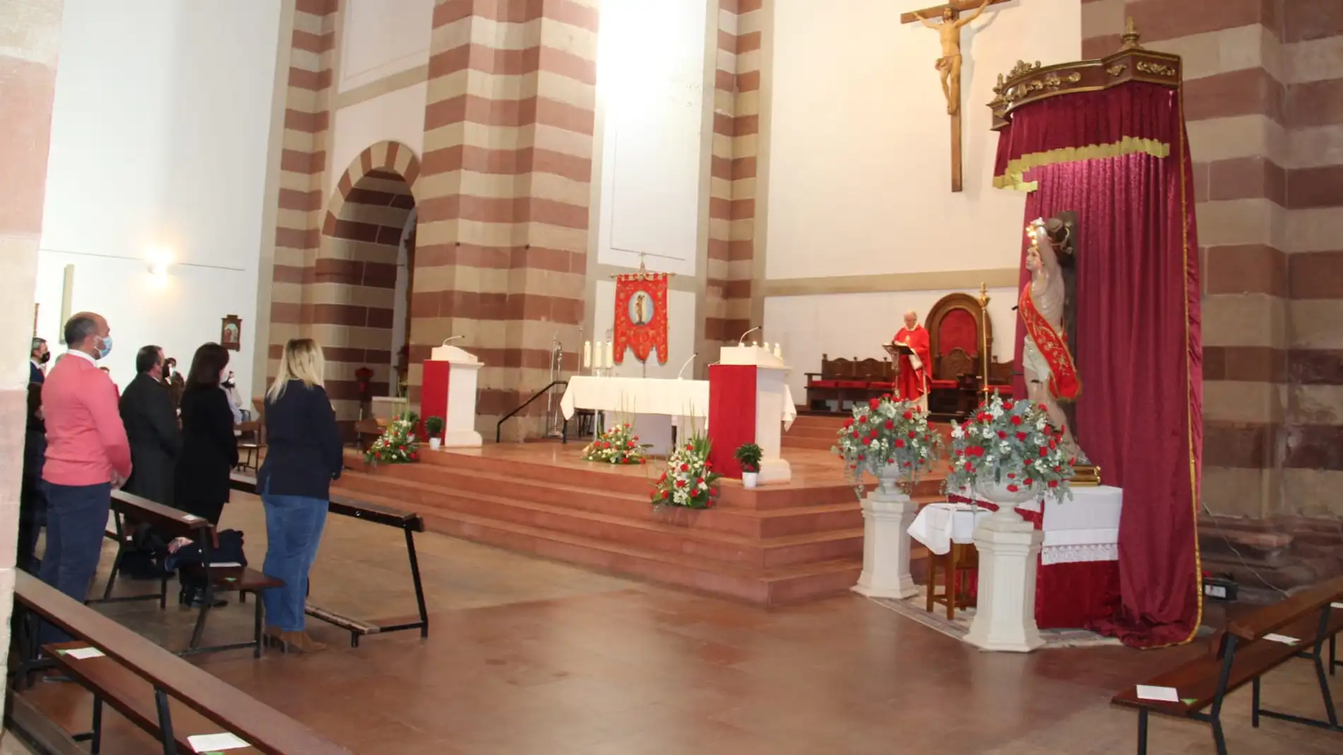 Celebrado San Sebastián sólo con actos religiosos en la Parroquia de Sta Quiteria