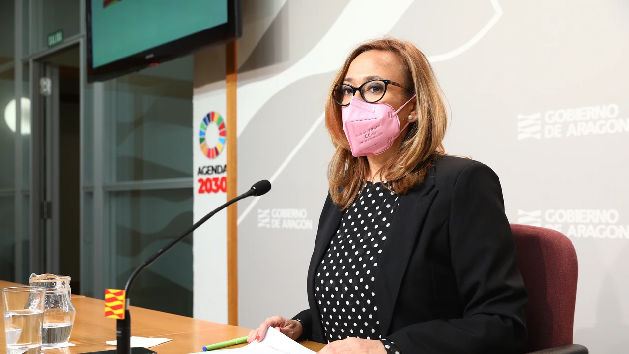 La consejera Mayte Pérez, en la rueda de prensa posterior al Consejo de Gobierno