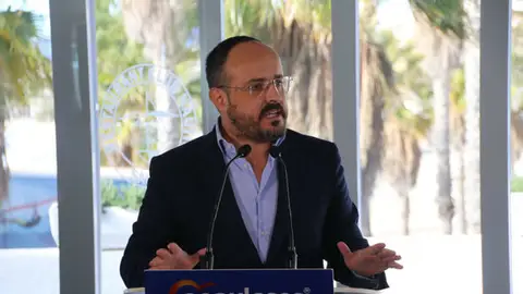 Alejandro Fernández, en un acte de partit a Salou Alejandro Fernández, en un acte de partit a Salou