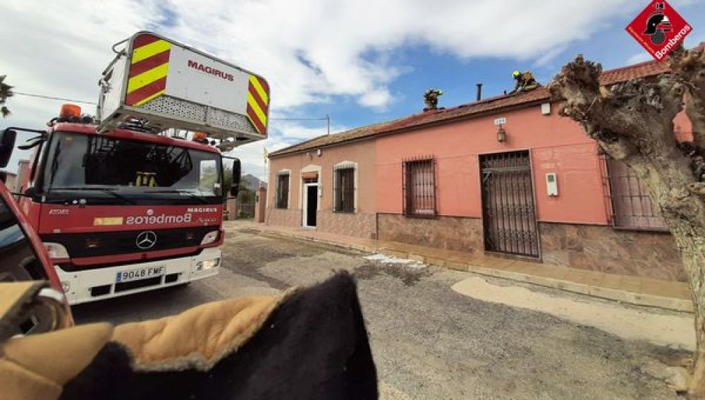 Incendio en una vivienda de Catral
