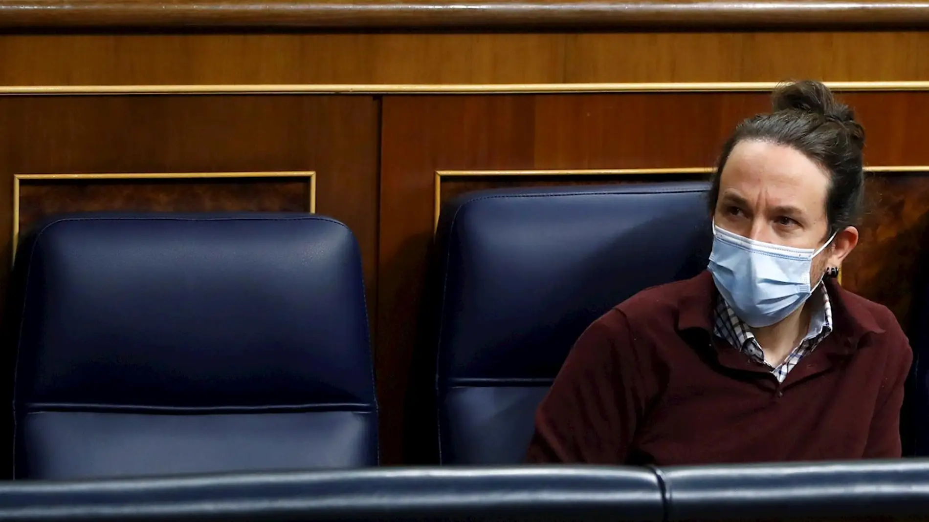 El vicepresidente segundo del Gobierno, Pablo Iglesias, en el Congreso de los Diputados