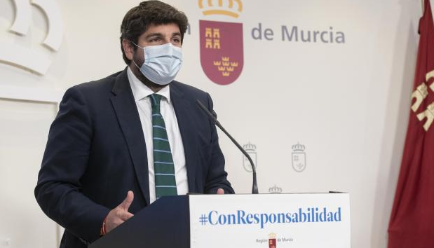 López Miras teme que la apertura entre Comunidades en Semana Santa pueda ocasionar una cuarta ola López Miras teme que la apertura entre Comunidades en Semana Santa pueda ocasionar una cuarta ola