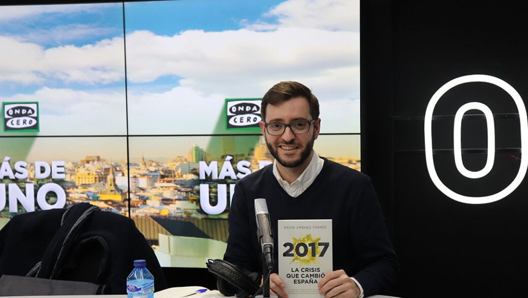 David Jim&eacute;nez Torres, autor de '2017: La crisis que cambi&oacute; Espa&ntilde;a'