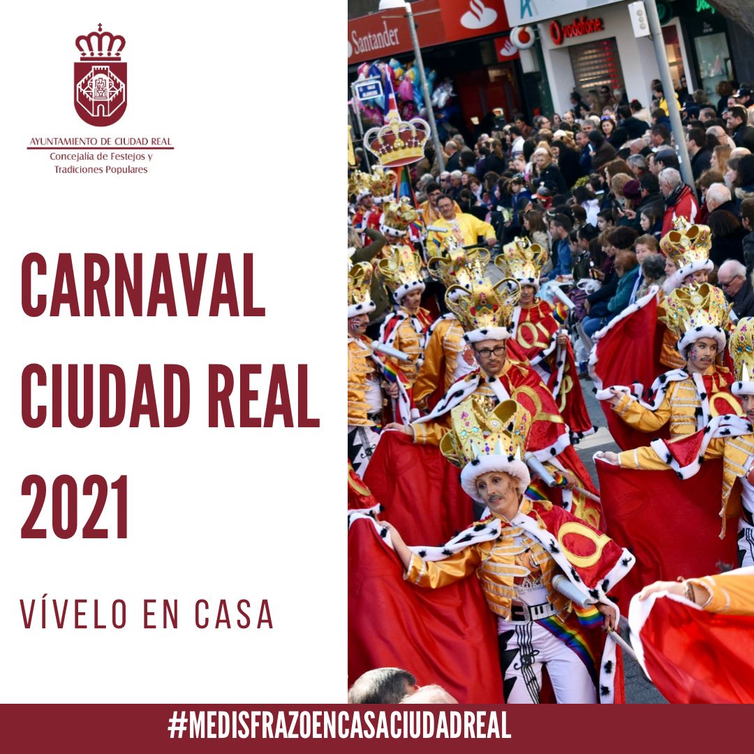 Festejos publica las bases de los concursos en redes del Carnaval de Ciudad Real Festejos publica las bases de los concursos en redes del Carnaval de Ciudad Real