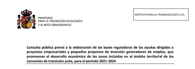 Abierto el proceso de consulta para regular las ayudas a mineros excedentes Abierto el proceso de consulta para regular las ayudas a mineros excedentes