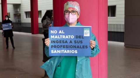 Protestas del sindicato m&eacute;dico de Ceuta.