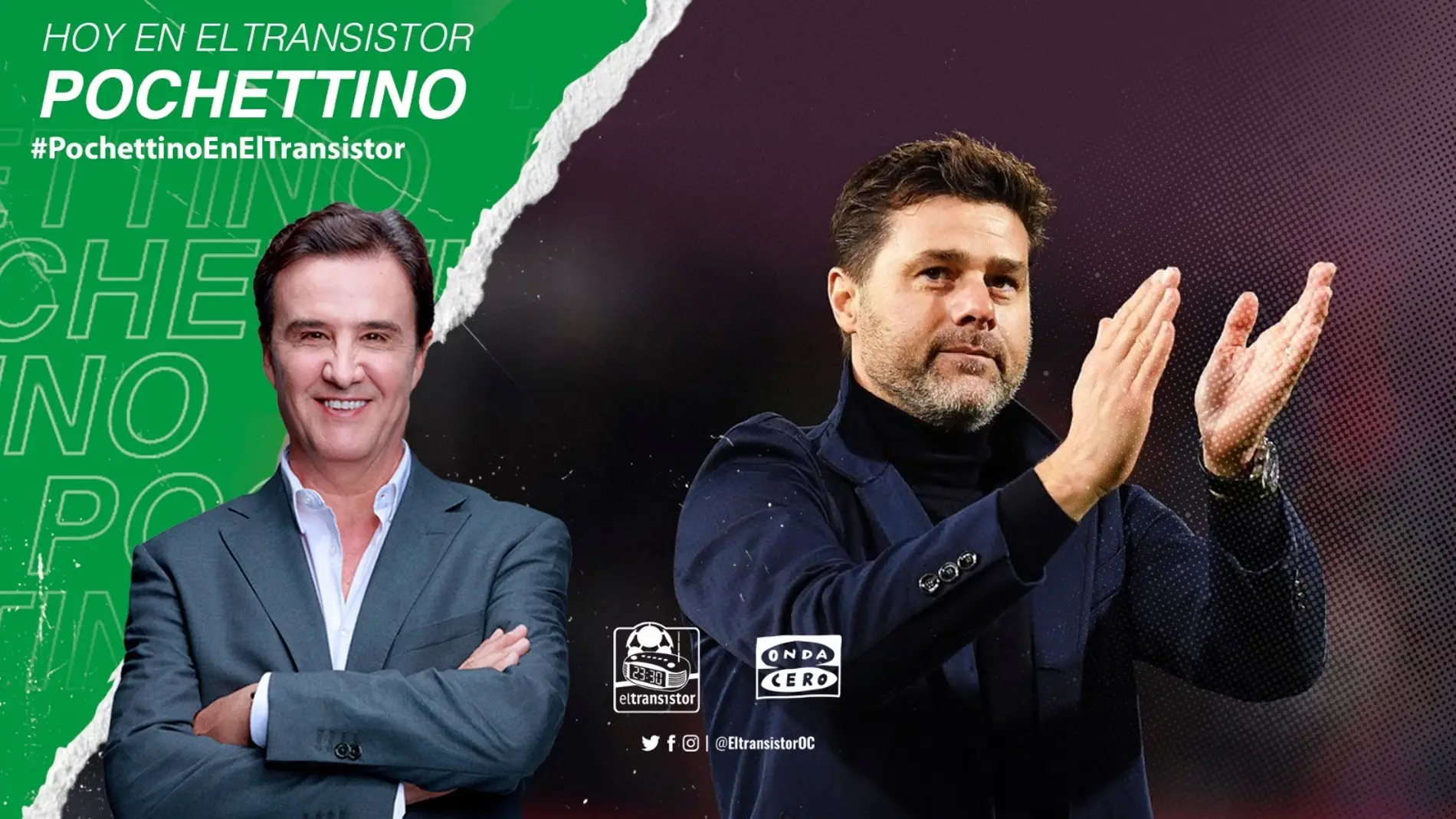 Entrevista a Mauricio Pochettino, entrenador del PSG, en directo en El Transistor Entrevista a Mauricio Pochettino, entrenador del PSG, en directo en El Transistor