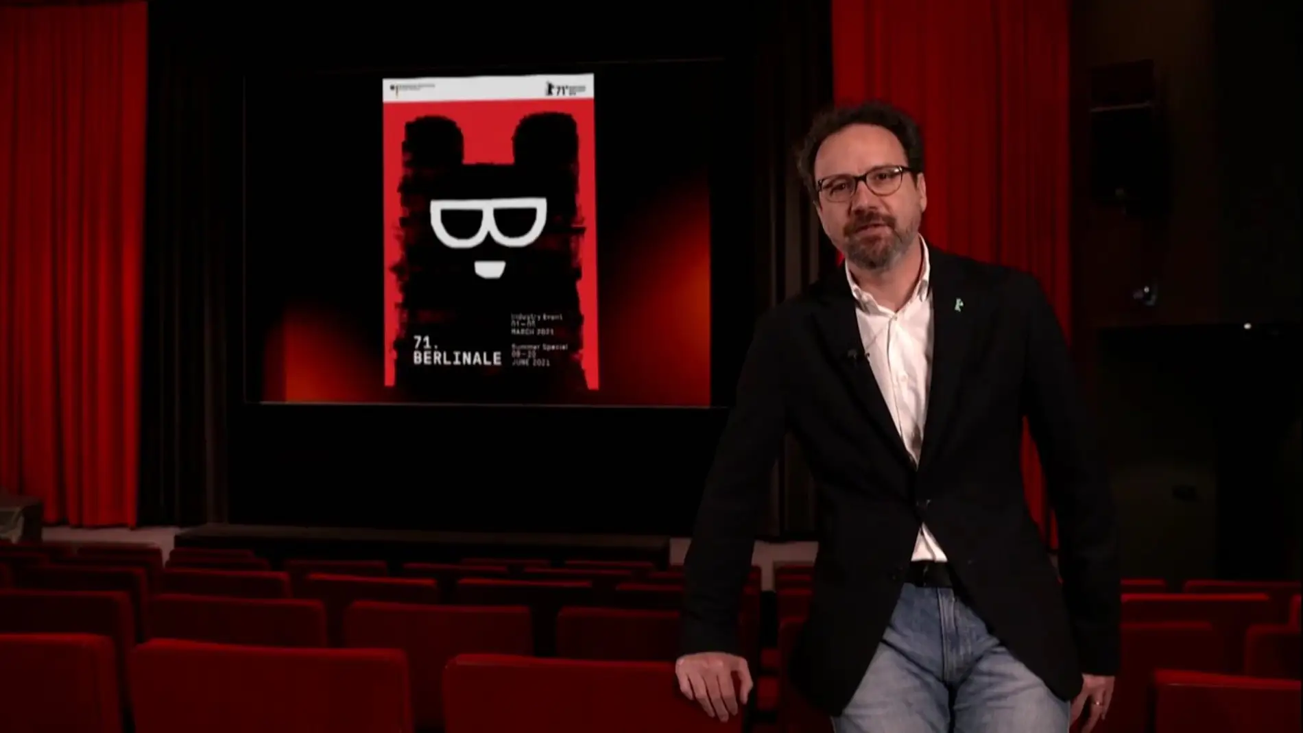 El director artístico de la Berlinale, Carlo Chatrian, durante la presentación online de la sección oficial 2021