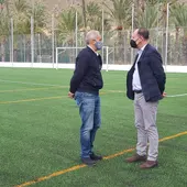 han visitado las obras de mejora que se han realizado en el Polideportivo Municipal del Palmeral que quedó prácticamente inservible por la DANA de septiembre de 2019 han visitado las obras de mejora que se han realizado en el Polideportivo Municipal del Palmeral que quedó prácticamente inservible por la DANA de septiembre de 2019