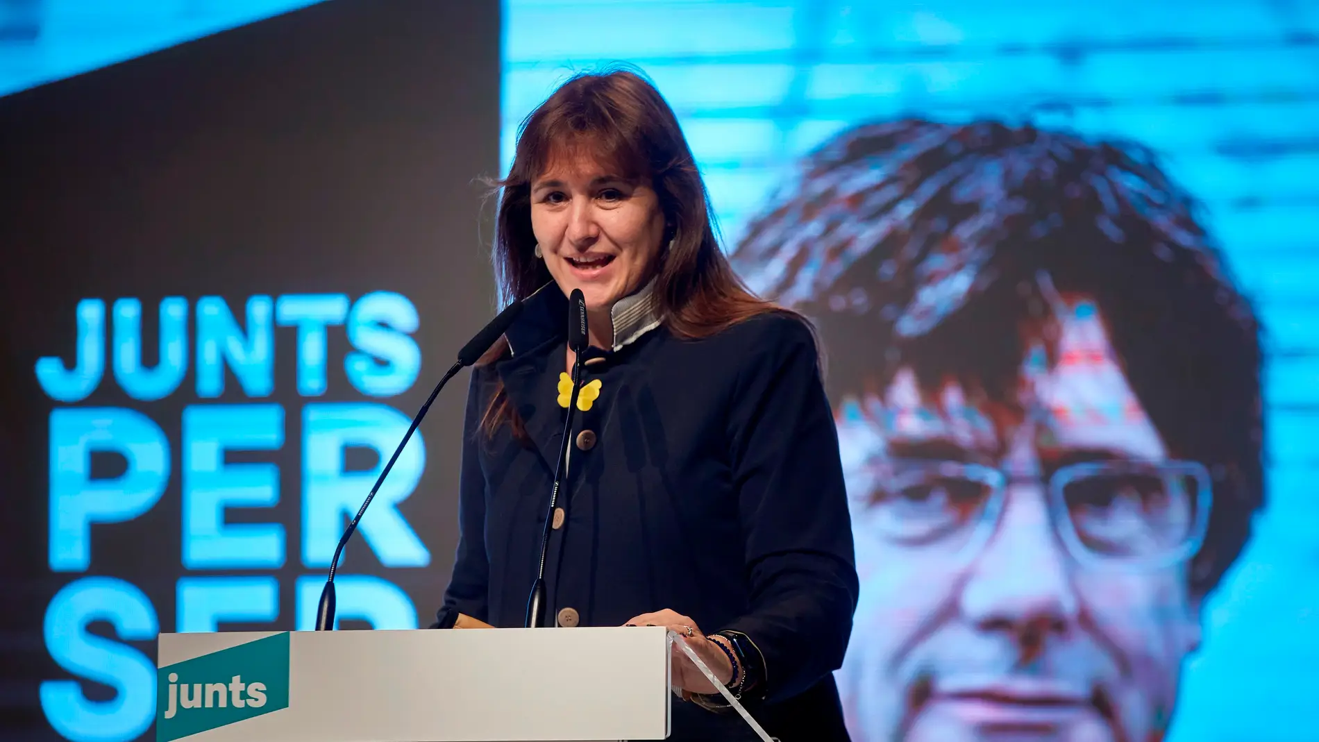 La candidata a la presidencia de la Generalitat por JxCat, Laura Borràs.