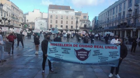 Concentración de hosteleros en Ciudad Real Concentración de hosteleros en Ciudad Real