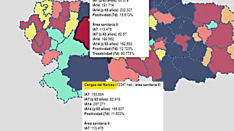 Sigue sin haber cambios significativos en la situación de Cangas del Narcea y Tineo Sigue sin haber cambios significativos en la situación de Cangas del Narcea y Tineo