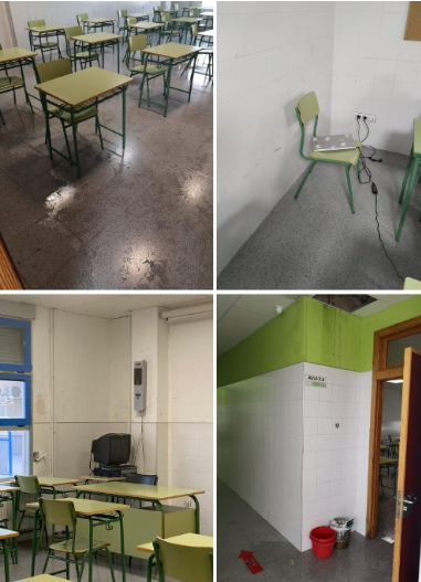 "¿Qué hace un instituto con 178.000 euros en el banco y goteras desde hace años?" "¿Qué hace un instituto con 178.000 euros en el banco y goteras desde hace años?"