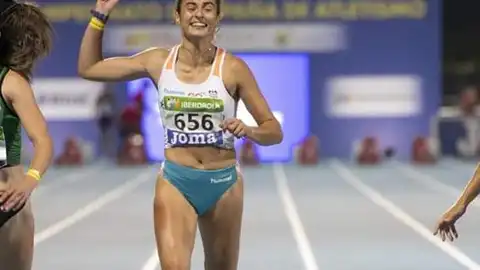 La atleta oriolana Carmen Marco se proclamó este domingo campeona de España sub-23 en 60 mestros lisos sub 23