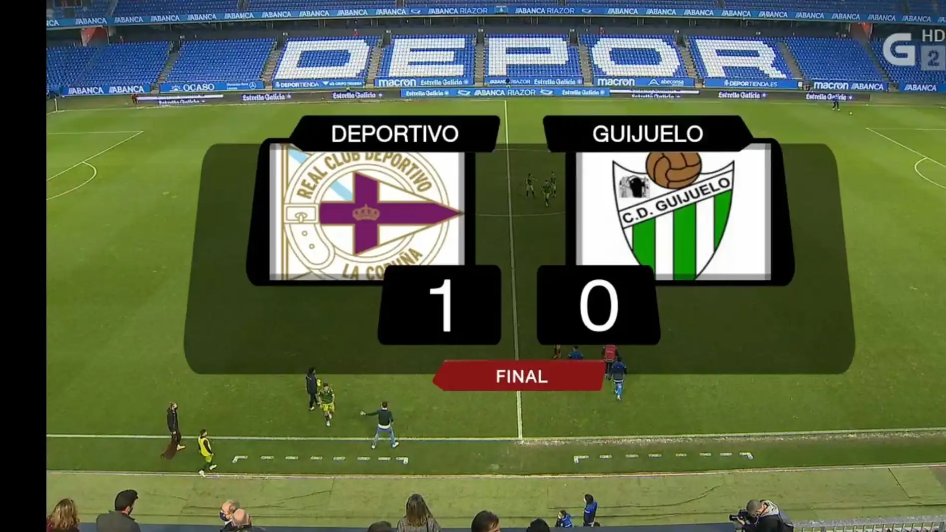Deportivo 1-Guijuelo 0