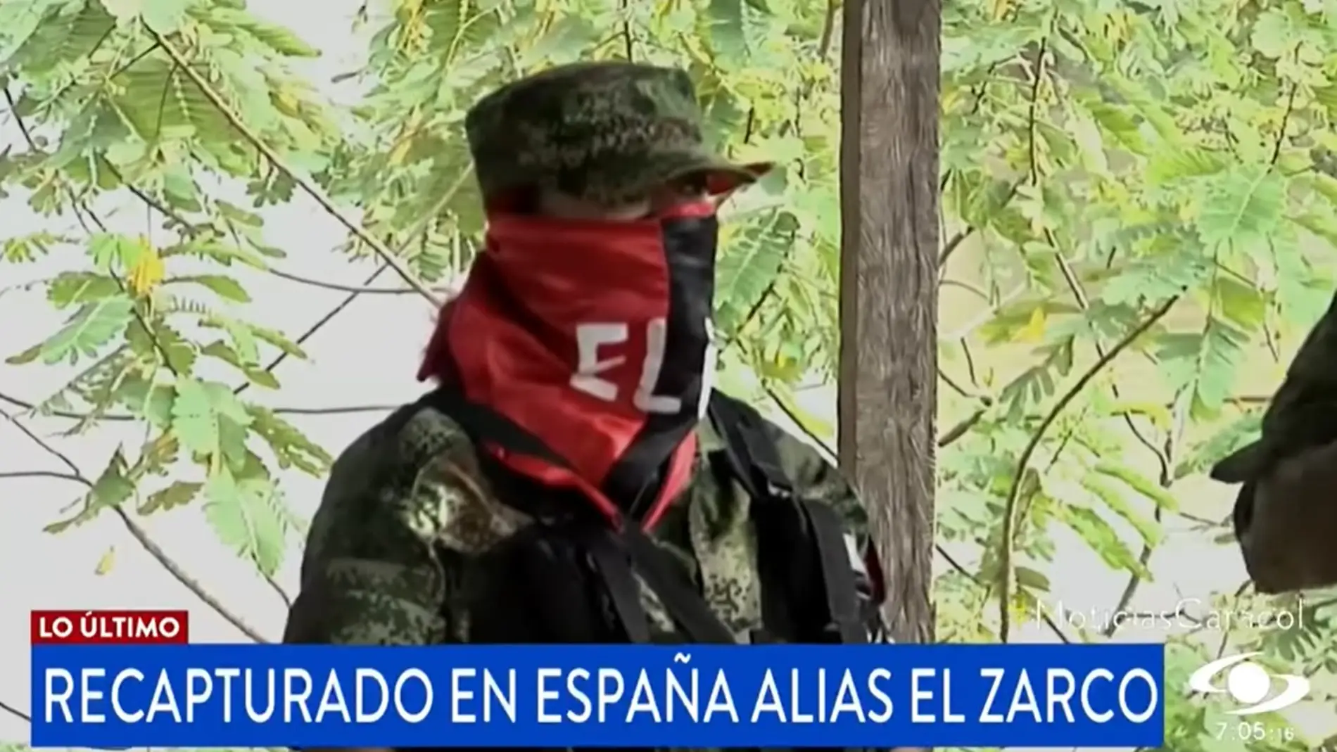 La televisión colombiana se hace eco de la captura de "el zarco" en Alicante