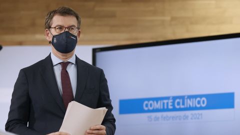 El presidente de la Xunta, Alberto N&uacute;&ntilde;ez Feij&oacute;o