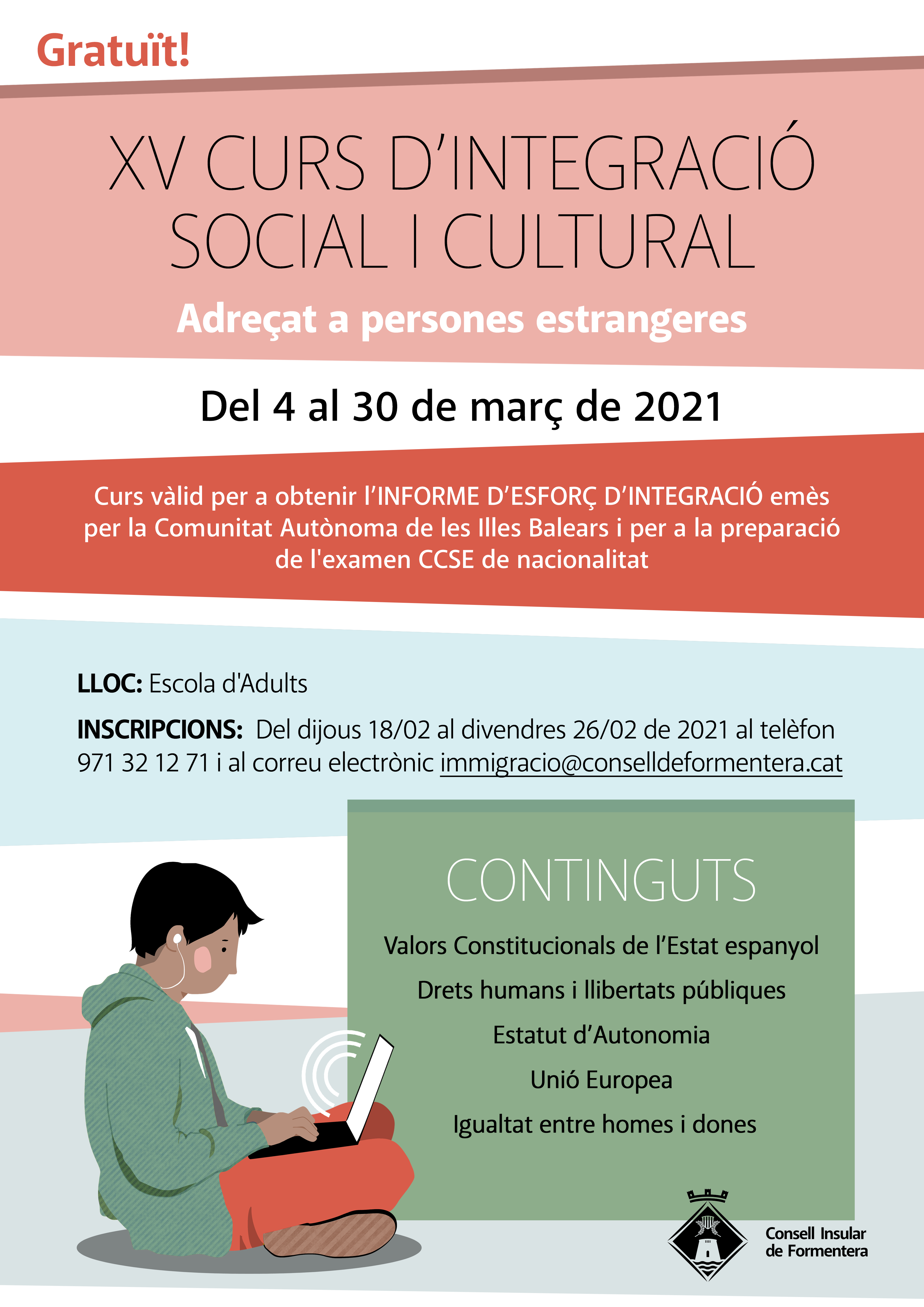 El Curso de Integración Social y Cultural para extranjeros de Formentera llega a su 15ª edición El Curso de Integración Social y Cultural para extranjeros de Formentera llega a su 15ª edición