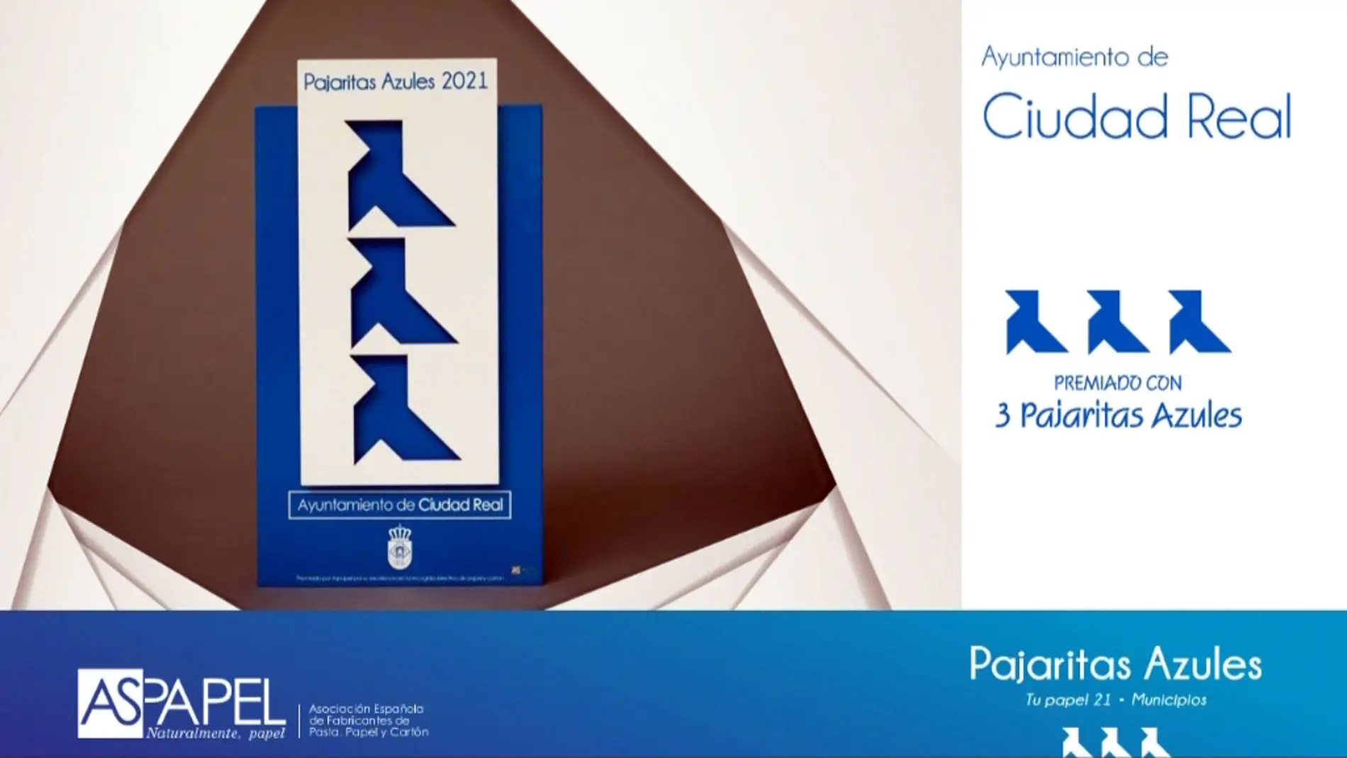 Ciudad Real vuelve a ser premiada con 3 &quot;Pajaritas Azules&quot;