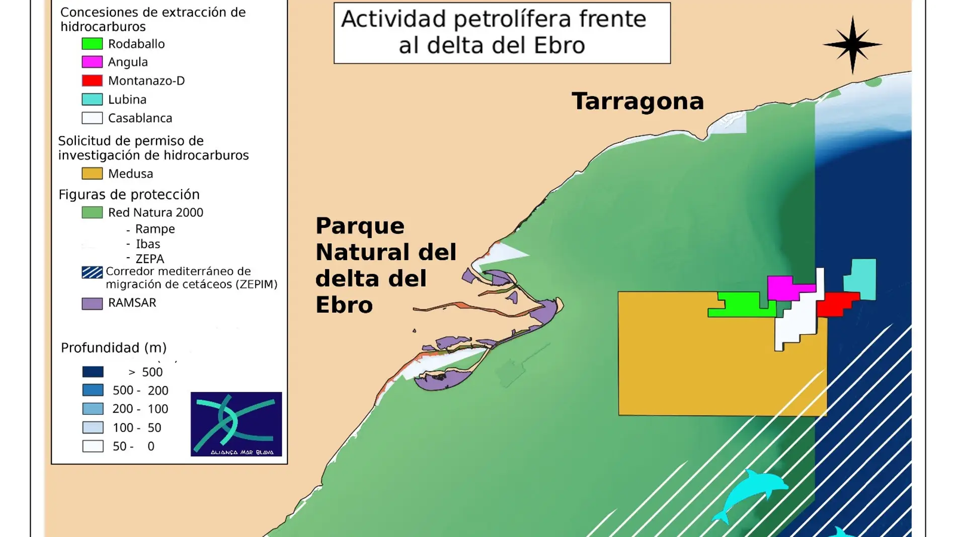 Mar Blava recurrirá el fallo del supremo que avala prórrogas de explotación petrolífera en zonas protegidas 