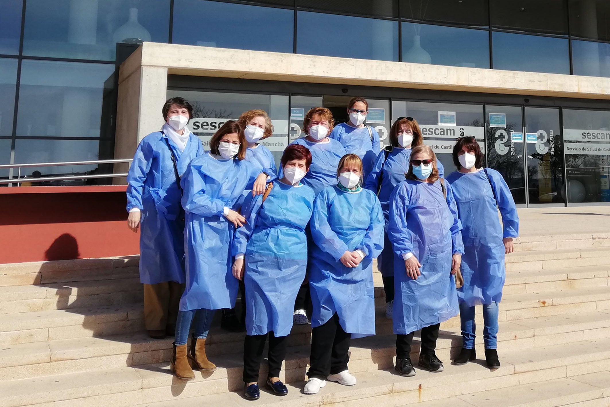 Las profesionales del SAD argamasillero reciben la primera dosis de la vacuna contra la COVID-19 Las profesionales del SAD argamasillero reciben la primera dosis de la vacuna contra la COVID-19