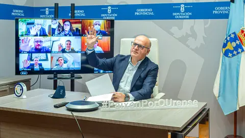 A Deputación aproba axudas a iniciativas empresariais en A Rúa, Entrimo e Toén Manuel Baltar, na reunión por videoconferencia