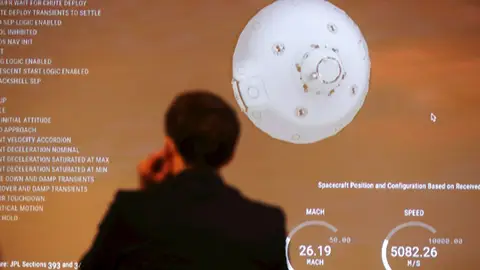 Perseverance en su llegada a Marte Perseverance en su llegada a Marte