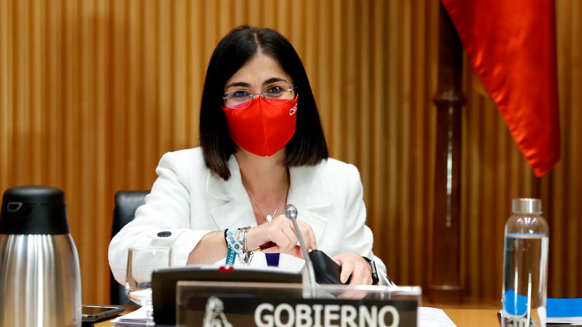Carolina Darias, durante una Comisión en el Congreso de los Diputados.