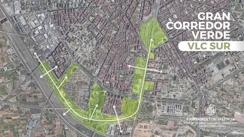Corredor Verde València Sur Ámbito de la actuación
