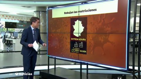 Extremadura levanta el cierre perimetral de sus municipios y reabre la hosteler&iacute;a hasta las 18:00 horas