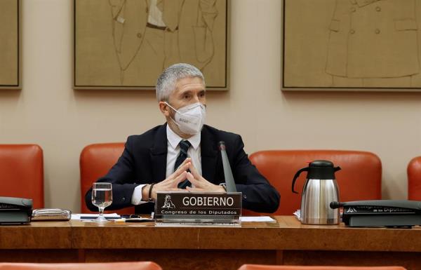 Fernando Grande-Marlaska, condena los hechos violentos en las protestas por Pablo Hasél: "Son actitudes injustificables" Fernando Grande-Marlaska, condena los hechos violentos en las protestas por Pablo Hasél: "Son actitudes injustificables"