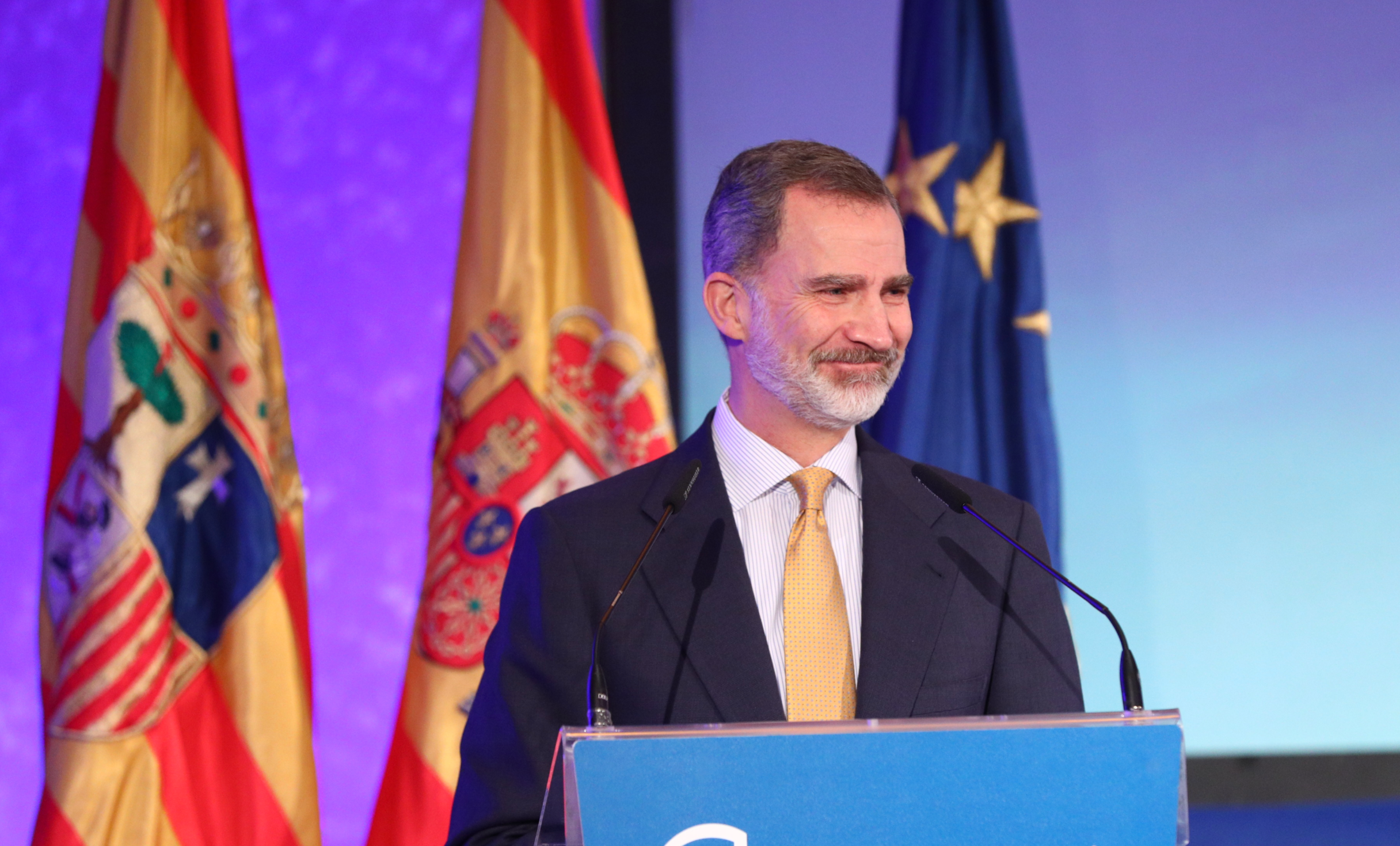 El Rey confía en los empresarios aragoneses para superar esta crisis El Rey confía en los empresarios aragoneses para superar esta crisis