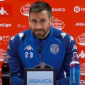 El central del Lugo repasó la actualidad deportiva y analizó el choque contra el Logroñés.