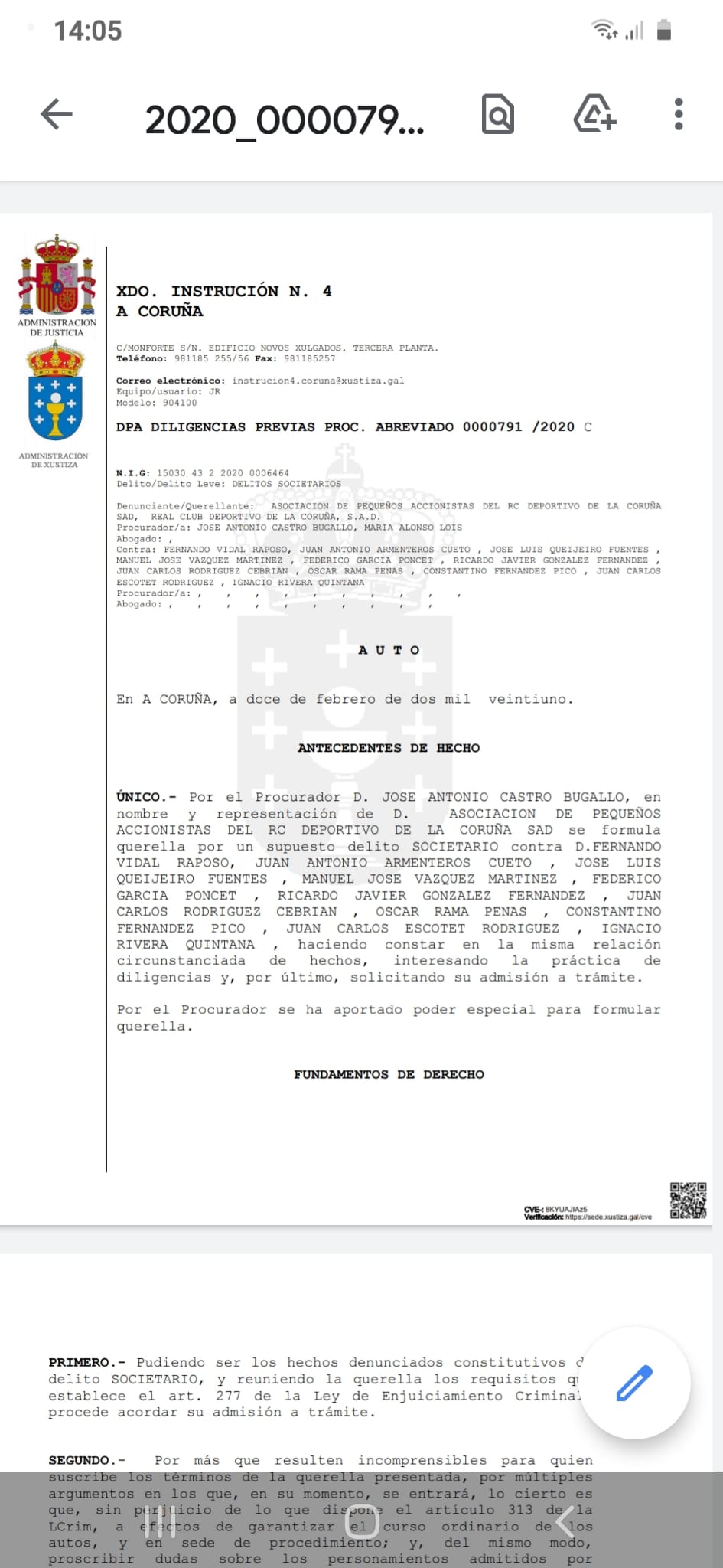 Partidazo en A Malata y ... ¿En el Juzgado de Instrucción nº4 de A Coruña?  Partidazo en A Malata y ... ¿En el Juzgado de Instrucción nº4 de A Coruña?