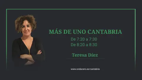 Teresa Díez Informativo matinal en 'Más de Uno Cantabria'