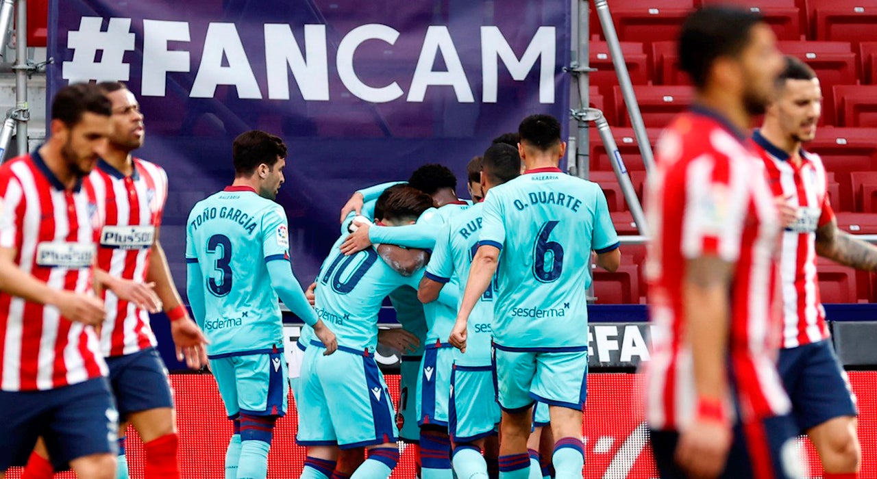 Atlético de Madrid 0 - 2 Levante: Un gol de Morales y otro de Jorge de Frutos desmontan a los de Simeone Atlético de Madrid 0 - 2 Levante: Un gol de Morales y otro de Jorge de Frutos desmontan a los de Simeone