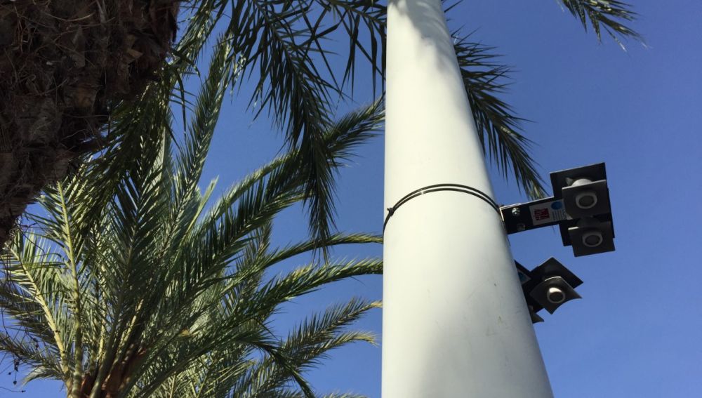Captadores instalados por la UMH en Elche.