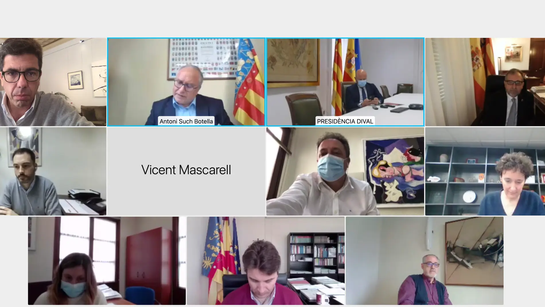 Reunión telemática de la Comisión de Seguimiento del Fondo de Cooperación de la Generalitat