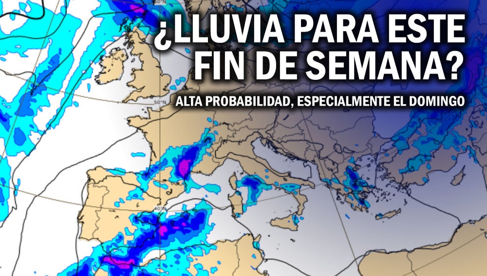 La lluvia podría convertirse en la gran protagonista del tiempo el fin de semana La lluvia podría convertirse en la gran protagonista del tiempo el fin de semana