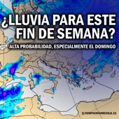 La lluvia podría convertirse en la gran protagonista del tiempo el fin de semana La lluvia podría convertirse en la gran protagonista del tiempo el fin de semana