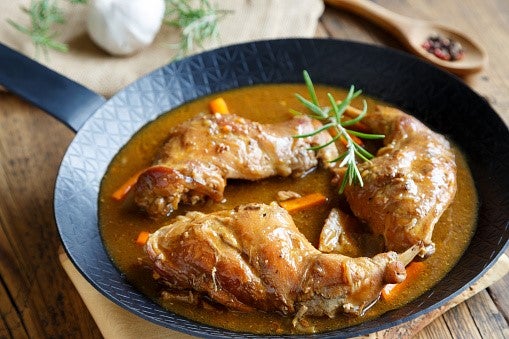 Conejo guisado con habas tiernas y Pedro Ximénez Conejo guisado con habas tiernas y Pedro Ximénez