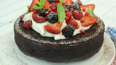 Bizcocho de chocolate con calabacín Bizcocho de chocolate con calabacín