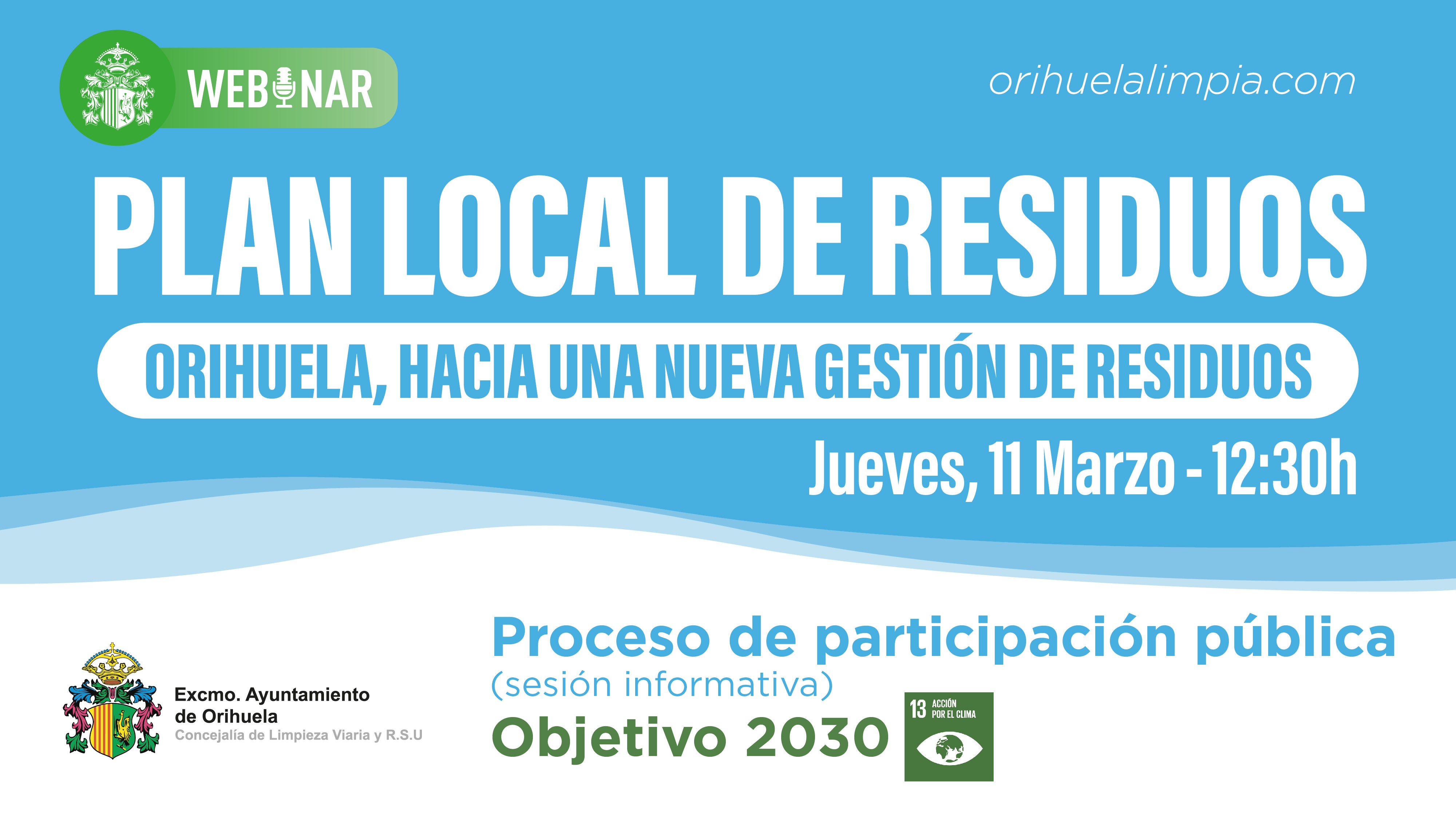 La Concejalía de Limpieza Viaria y RSU, que dirige Dámaso Aparicio, ha organizado una jornada informativa participativa, que se desarrollará el próximo 11 de marzo a las 12:30 La Concejalía de Limpieza Viaria y RSU, que dirige Dámaso Aparicio, ha organizado una jornada informativa participativa, que se desarrollará el próximo 11 de marzo a las 12:30