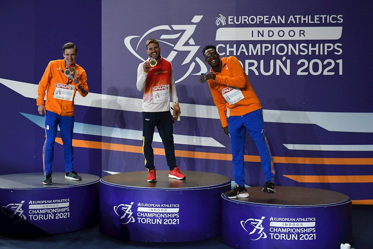 Husillos y Ureña, exultantes tras sus medallas en el Europeo de Polonia Husillos y Ureña, exultantes tras sus medallas en el Europeo de Polonia