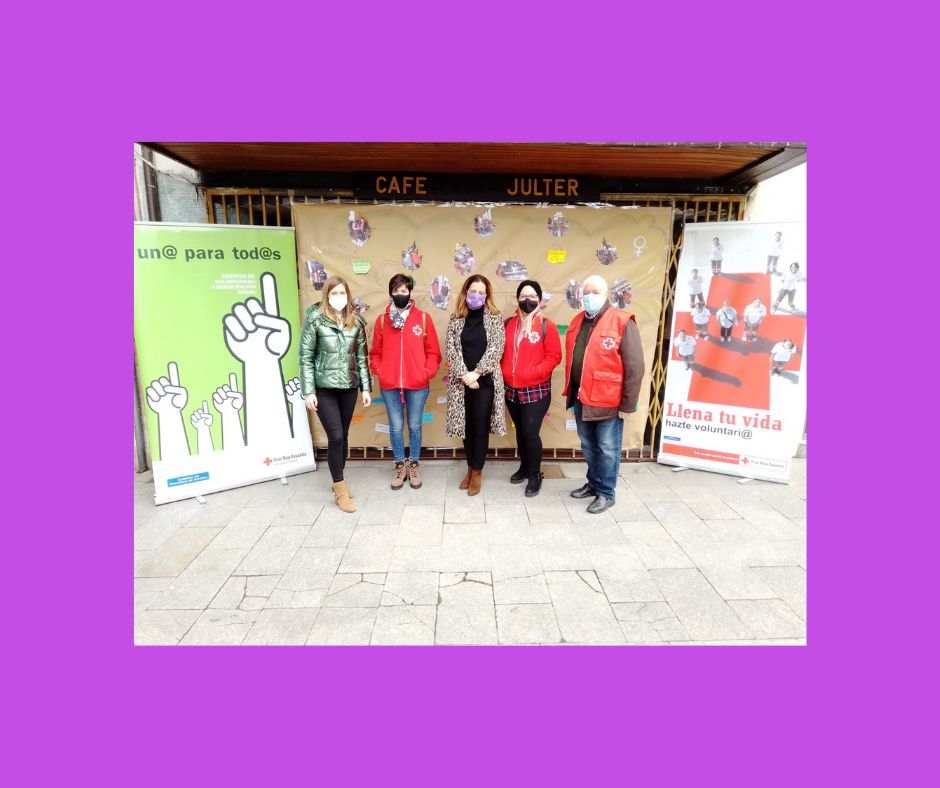 Cruz Roja Juventud de Cangas del Narcea presenta un Mural con motivo del 8M Cruz Roja Juventud de Cangas del Narcea presenta un Mural con motivo del 8M