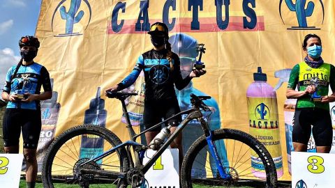 Ariadna R&oacute;denas, ganadora de la primera prueba del Marat&oacute;n Sierra Oeste de Madrid.