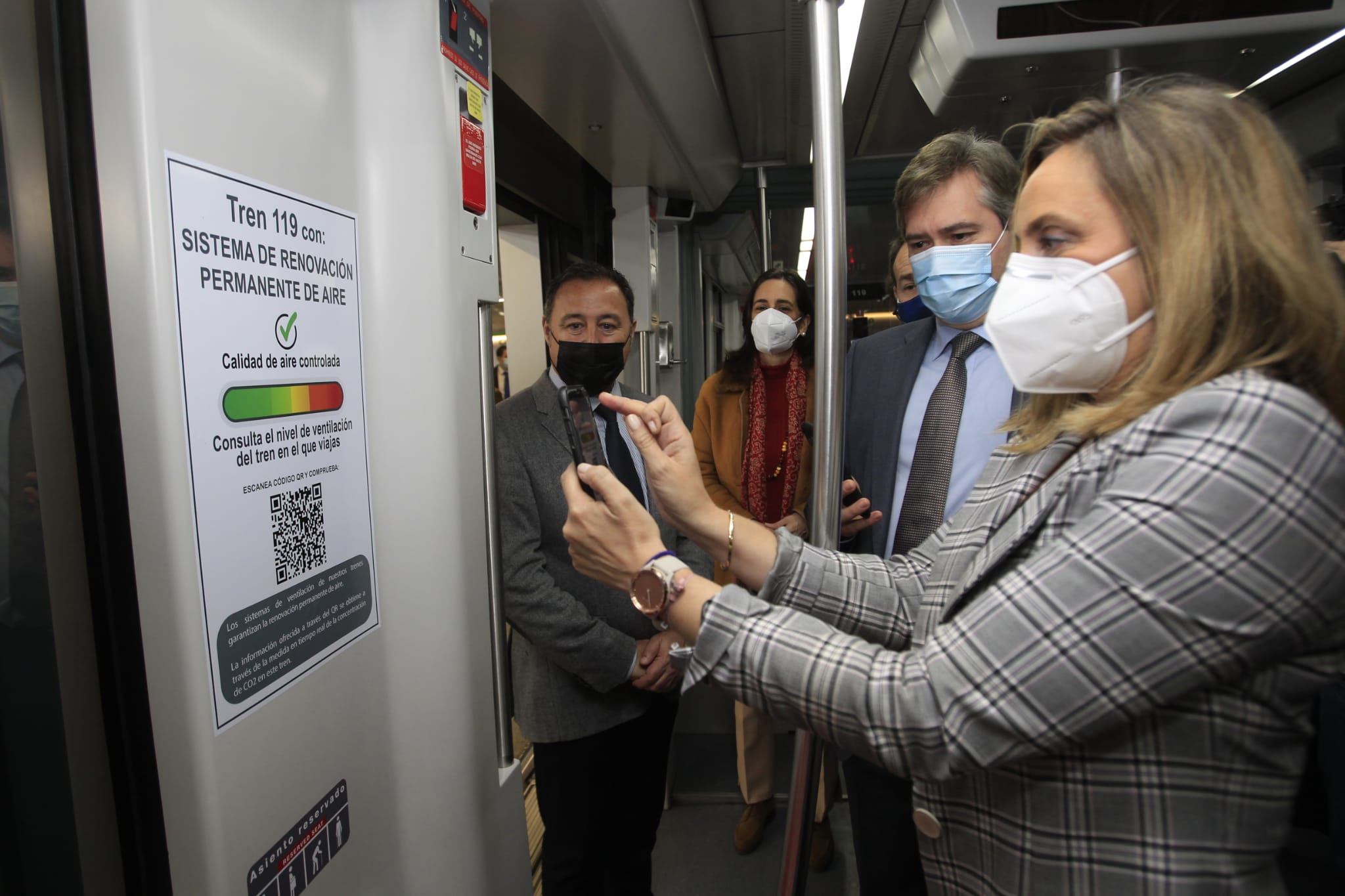 Los usuarios de Metro Sevilla podrán conocer en tiempo real la calidad del aire del interior de los vagones Los usuarios de Metro Sevilla podrán conocer en tiempo real la calidad del aire del interior de los vagones