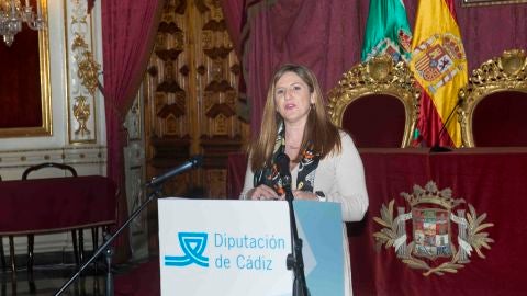 La presidenta de la Diputaci&oacute;n, Irene Garc&iacute;a