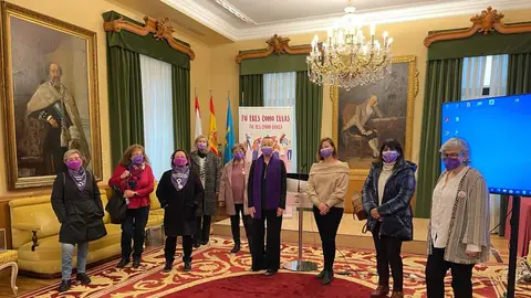 #8M en Gijón. Lectura de la declaración institucional sin manifestación #8M en Gijón. Lectura de la declaración institucional sin manifestación