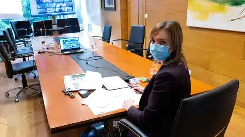 Fabiola García, conselleira de Política Social da Xunta Almorzo virtual